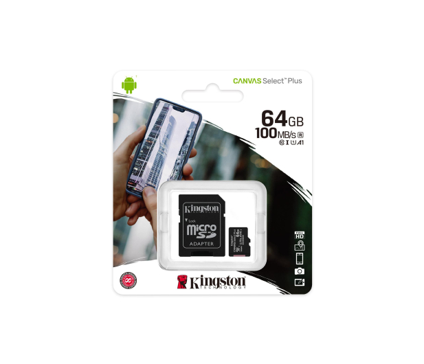 Kingston 64GB microSDXC Canvas Select Plus 100MB/s - 522794 - zdjęcie 7